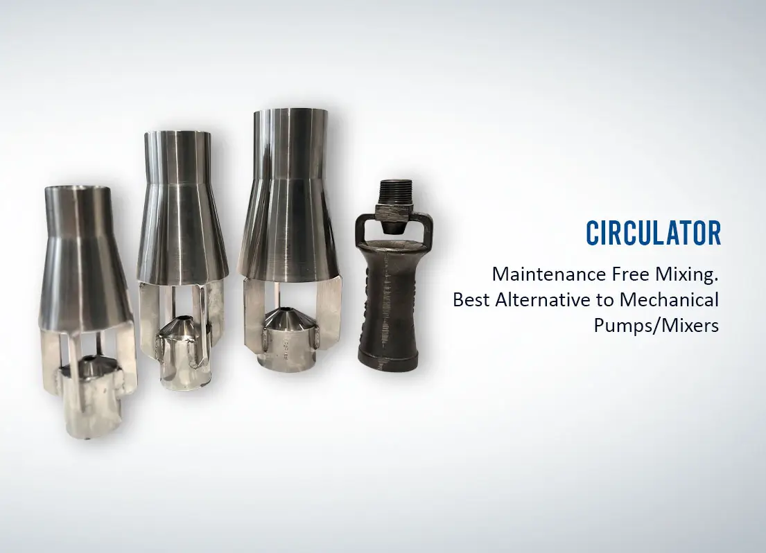 Maintenance Free Mixing: Why Circulators Are a Cost Effective Alternative to Mechanical Pumps?